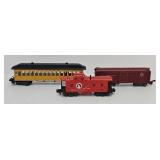 (3) 2 American Flyer S-Gauge Train Cars