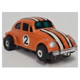 Aurora T-Jet Orange VW Beetle #2 HO Slot Car