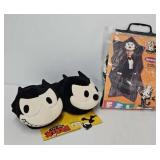 Felix The Cat  Costume & Slippers