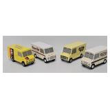(4) Ralstoy Die Cast Promo Vans
