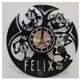 Felix the Cat Die Cut Vinyl Record Wall Clock