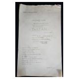 Orig 1968 Tarzan Television Movie Script