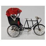 Vintage 1:10 Mini 3-Wheel Rickshaw Pedicab Model