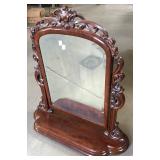 CARVED FRAMED SHAVING MIRROR