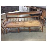 PLANK SEAT HALF SPINDLE DEACONS BENCH