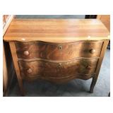 SERPENTINE FRONT 2 DRAWER WASHSTAND