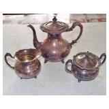 SILVERPLATE TEA SET SILVERPLATE TEA SET