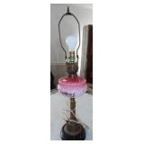 CONVERTED CRANBERRY LAMP CONVERTED CRANBERRY LAMP