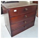 WOODEN 4 DRAWER CHES