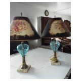 CONVERTED PARKESBURG OIL LAMPS CONVERTED PARKESBURG OIL LAMPS