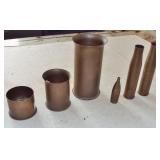 BRASS ARTILLARY SHELLS BRASS ARTILLARY SHELLS