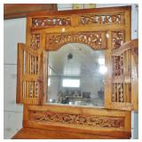 CARVED FRONT MIRROR OPEN CARVED FRONT MIRROR OPEN