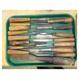 ASSORTED WOOD CHISELS