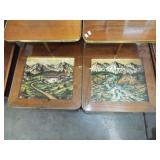 DECORATED TOPS OF END TABLES DECORATED TOPS OF END TABLES