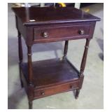 EARLY 2 DRAWER OPEN WASHSTAND