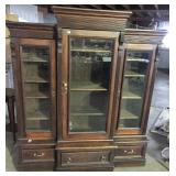 VICTORIAN 3 SECTION BOOKCASE VICTORIAN 3 SECTION BOOKCASE