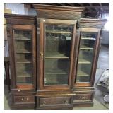 VICTORIAN 3 SECTION BOOKCASE