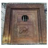 CAST IRON BAS RELIEF FIREPLACE FRONT CAST IRON BAS RELIEF FIREPLACE FRONT