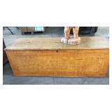 GRAIN PAINTED WOOD CHEST GRAIN PAINTED WOOD CHEST