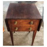 DROP SIDE HEPPLEWHITE STYLE 2 DRAWER STAND DROP SIDE HEPPLEWHITE STYLE 2 DRAWER STAND