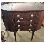 MARTH WASHINGTON SEWING TABLE WITH INLAY MARTH WASHINGTON SEWING TABLE WITH INLAY