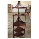 FLOOR STANDING CORNER KNIC-KNAC SHELF FLOOR STANDING CORNER KNIC-KNAC SHELF