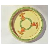 EARLY ROSEVILLE POTTERY CHIL BUNNY PLATE