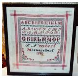 1896 NEEDLEWORK SAMPLER