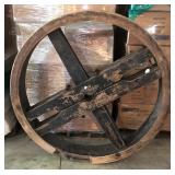 Wooden Pulley from Water Power Grist Mill Wooden Pulley from Water Power Grist Mill