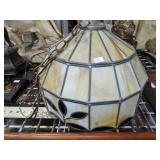 RETRO LEADED ART GLASS SHADE RETRO LEADED ART GLASS SHADE