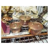 COPPER POTS WITH LIDS COPPER POTS WITH LIDS