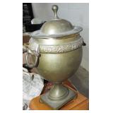 BRASS URN WITH LID