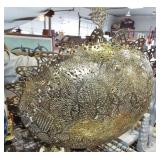 LARGE BRASS HANGING SHADE LARGE BRASS HANGING SHADE