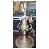 UNUSUAL BRASS BELL CANDLEHOLDER