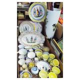LARGE LOT ASSORTED QUIMPER LARGE LOT ASSORTED QUIMPER