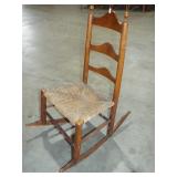 EARLY SHAKER STYLE LADDER BACK ROCKER