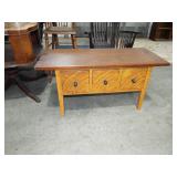 FANCY GRAIN PAINTED 3 DRAWER LOWBOY