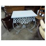 FANCY METAL GARDEN TABLE FANCY METAL GARDEN TABLE