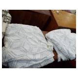 ASSORTED NEEDLEWORK SPREAD & COVERLETS ASSORTED NEEDLEWORK SPREAD & COVERLETS
