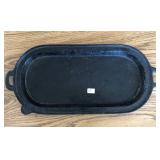 CAST IRON OVAL GRIDDLE