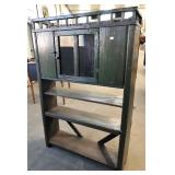 PRIMITIVE PIE CABINET WITH GALLERY TOP PRIMITIVE PIE CABINET WITH GALLERY TOP