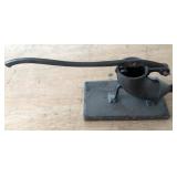 1858 CAST IRON SAUSAGE STUFFER 1858 CAST IRON SAUSAGE STUFFER