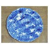 FLO BLUE SPONGEWARE DECORATED PLATE