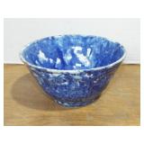 FLO BLUE SPONGEWARE DECORATED BOWL FLO BLUE SPONGEWARE DECORATED BOWL
