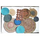 LOT OF SMALL COASTERS & MATS LOT OF SMALL COASTERS & MATS