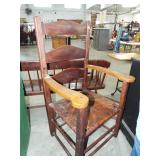 early ladder back arm chair