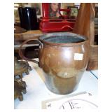 large handled copper mug