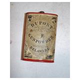 DuPont gun powder tin DuPont gun powder tin