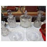 clear glass decanters