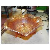 carnival glass bowl